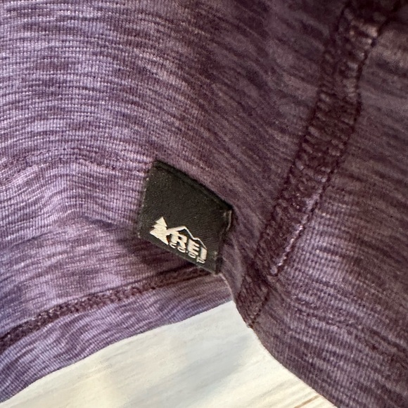 REI Women’s Heathered Purple Long Sleeve Tee - Picture 2 of 5